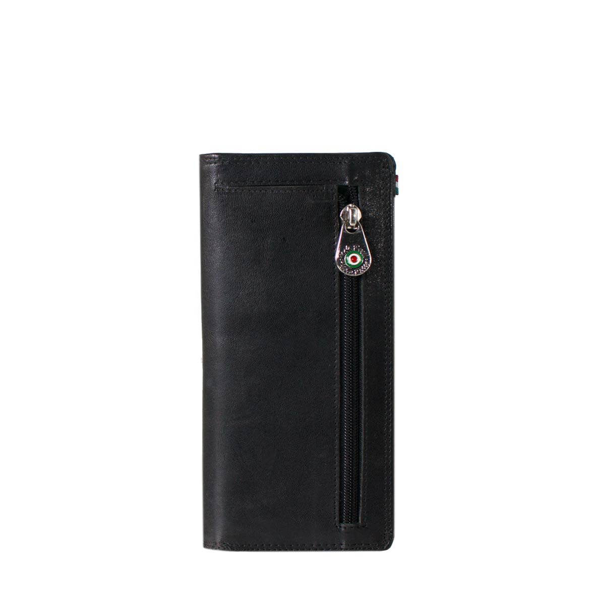 Paolo Rossi Long Leather Wallet | Black - Image 3