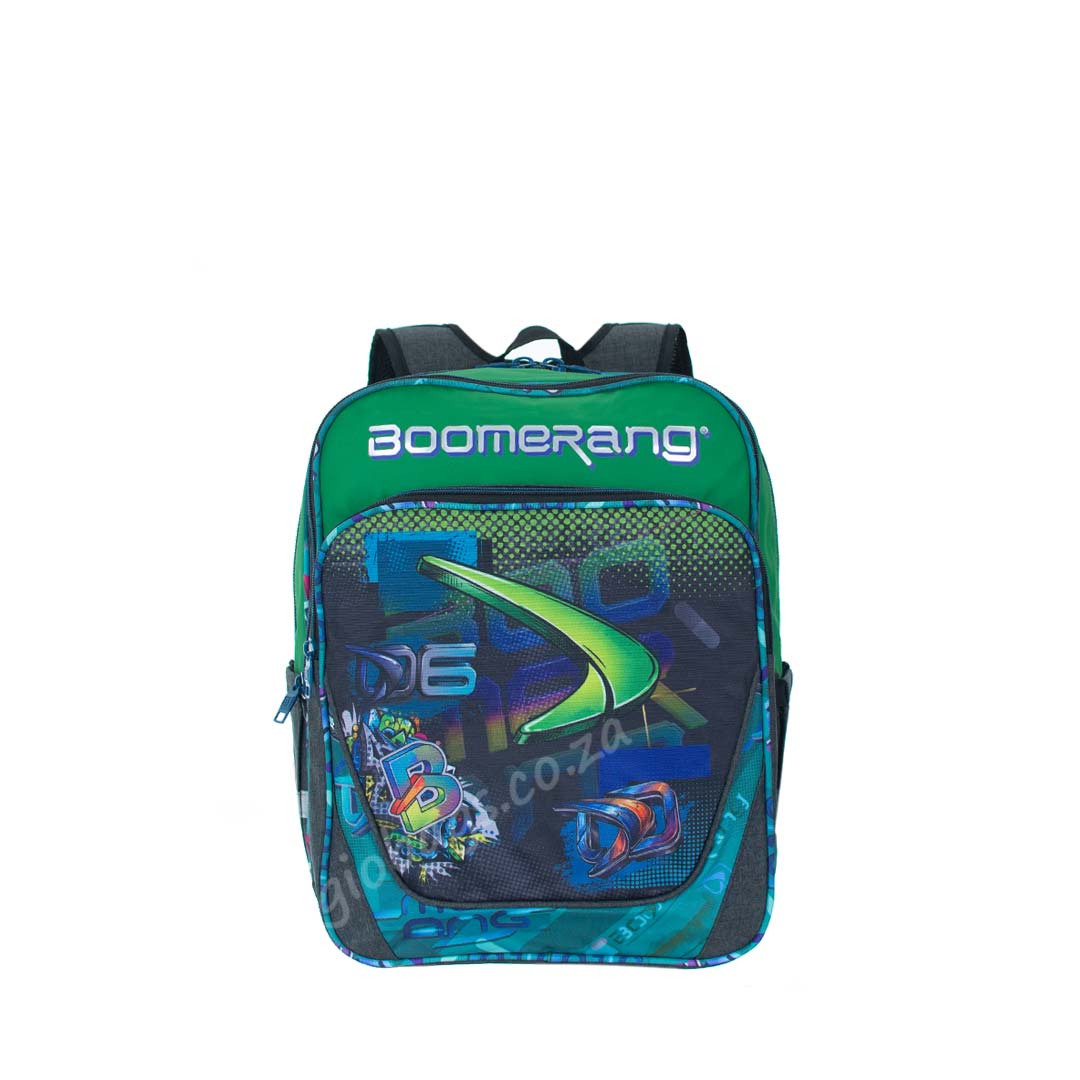 Boomerang Extra Large School Backpack | S-2098 GREEN